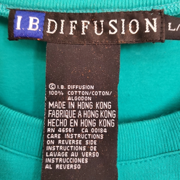 Vintage 80's I.B. Diffusion T-shirt With Embellishments Size L - Picture 6 of 10